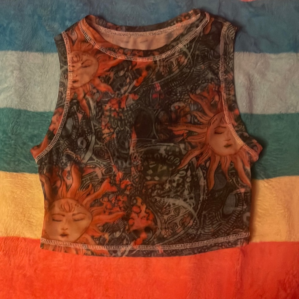Shein hippie cropped top